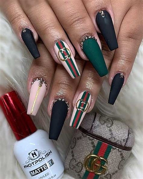 gucci nails coffin